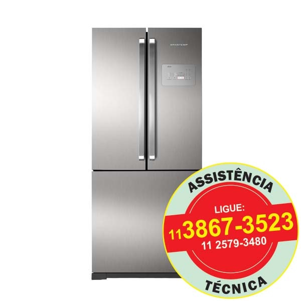 Geladeira Brastemp Frost Free Inox Side Inverse